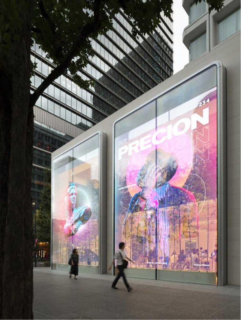 Double Sided 3D Transparent LED Display Screen For Museum Artifact Display