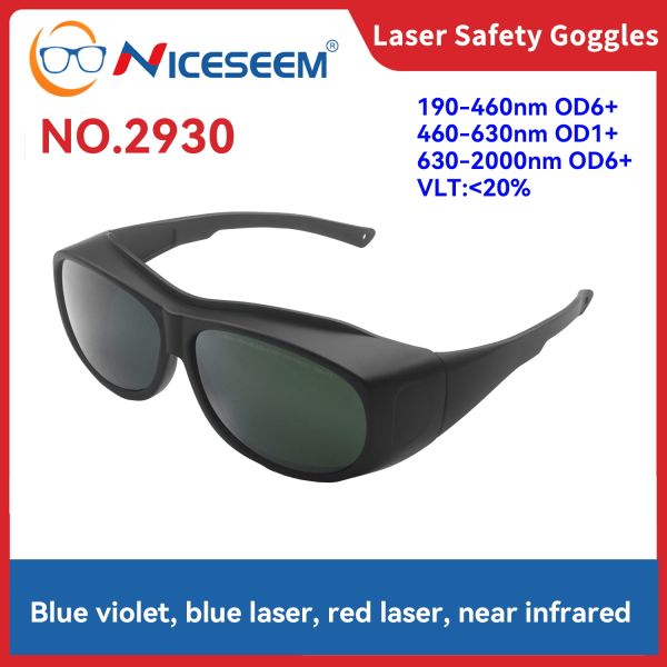Laser glasses laser protection glasses Laser protective glasses certified laser protection lenses laserprotective sheet 190-460nm 460-630nm OD1+ OD6 630-2000nm for laser laser protective glasses