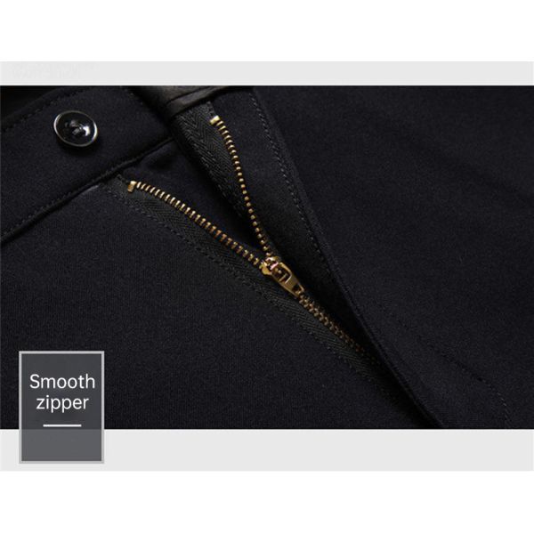 Регулируемые белые чёрные брюки для мужчин весенний сезон обычное фит платье брюки