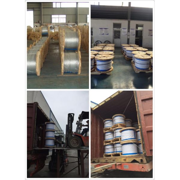 Кабель покрытый цинком гальванизированный стальной посыльного 7 3.25мм 700 Н/Мм2 согласно рангу 700-1350 БС 183