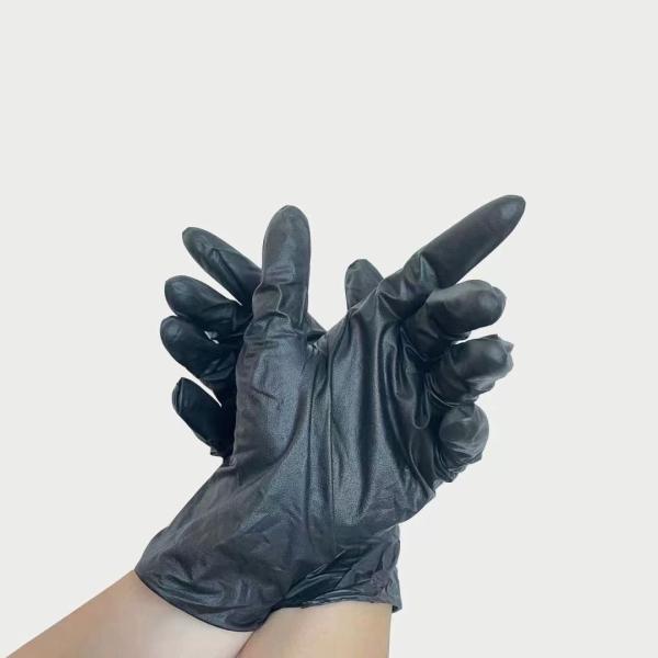 Waterproof Food Handling Pvc Vinyl Disposable Gloves Clear Blue Color