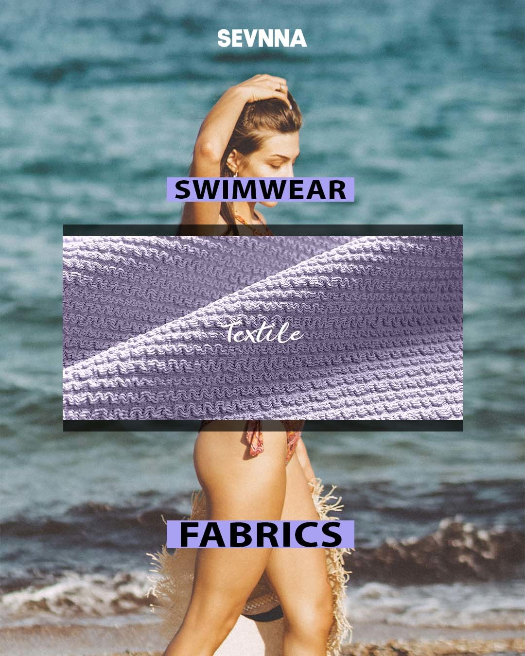 Width 135cm Recycled Swimwear Fabric Durable Sustainable Fabric Suitable for Spring Season Swimwear and Comfortable Fit