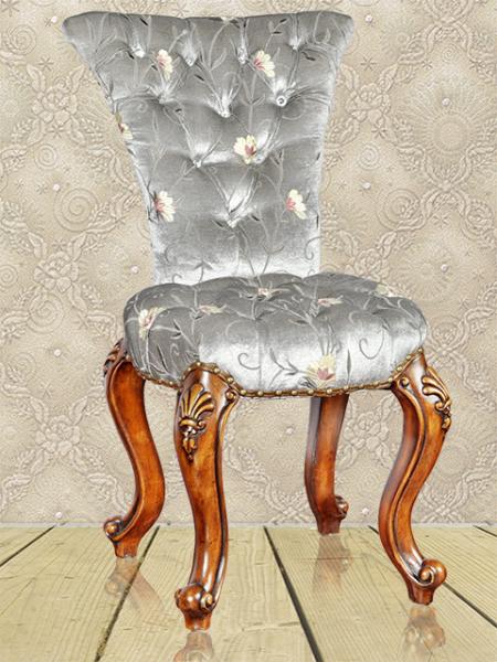 King And Queen Birch Antique Wooden Throne Chair Scratch Resistant