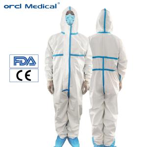 防静的使い捨て用防護服 防水型PPE 防護服