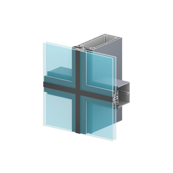 Modern Design Aluminium Curtain Wall Profile Aluminum Structural Extrusions