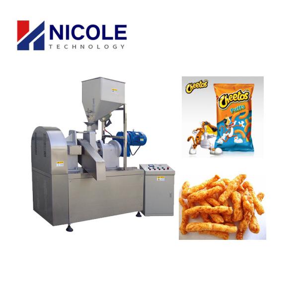 Cheetos cozido automático Fried Kurkure Production Line Rotary expulsou