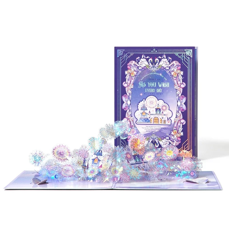 3D Butterfly Pop Up Greeting Cards With Holographic Foil For Birthday And Holidays