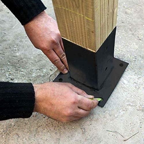 Eco Friendly Steel Pergola DIY Corner Bracket Kit for 4x4 Wooden Beams Pressure Treated