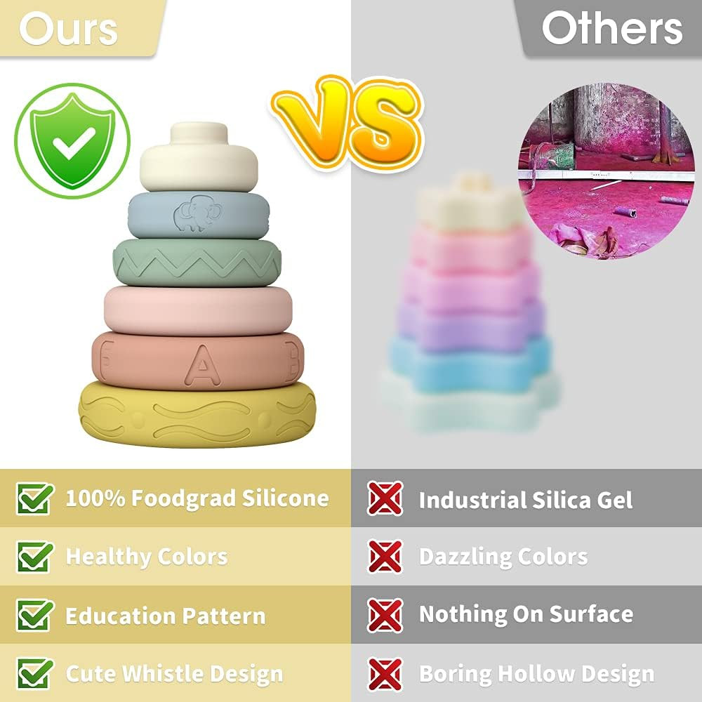 Multicolor прочные воспитательные сензорные игрушки, многофункциональные игрушки жевания младенца
