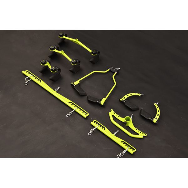 8pcs/set Gym back handle Back muscles training rowing high position low pull handle Fitness Pull back training parts