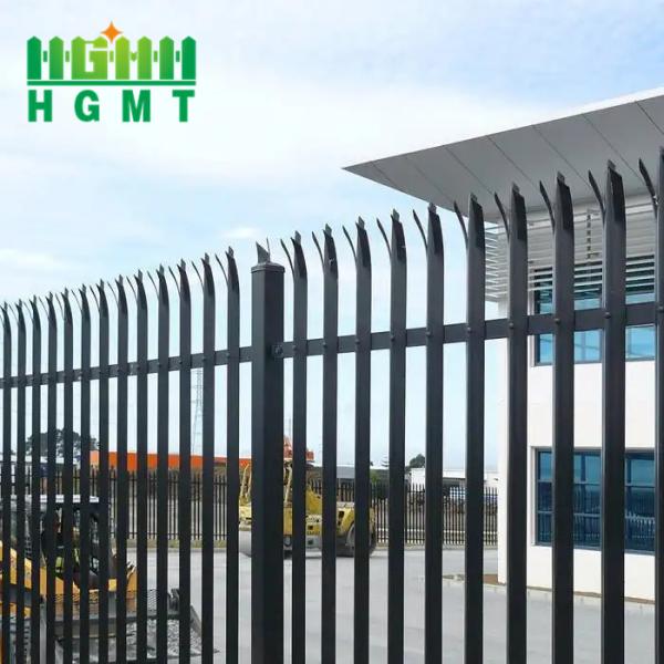 Aço 3.6m Secção W Alta Palisade vedação revestida em pó PVC revestimento