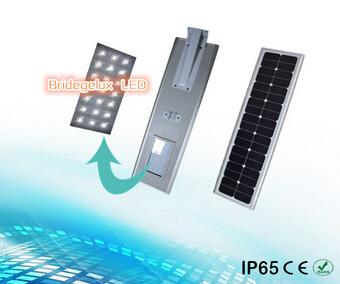 Free power 5W-60W outdoor LED all in one/integrated solar street light factory price