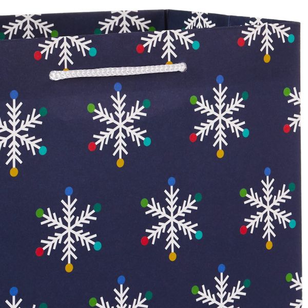 Christmas Gift Paper Bag For Decorative Party Bolsa De Navidad With Hand Length Handle