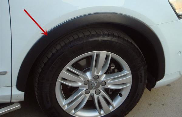 AUDI Q3 2012 Flares de arco de roda pretos Protectores de arco de roda traseiro