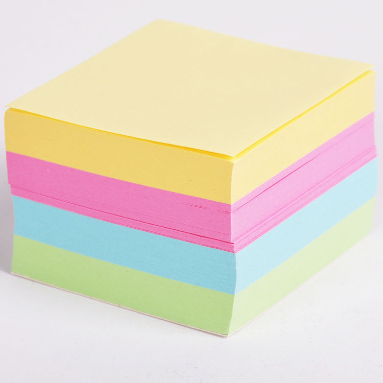 factory price wholesale colourful 85x85mm school office supply memo sticky note office stationery