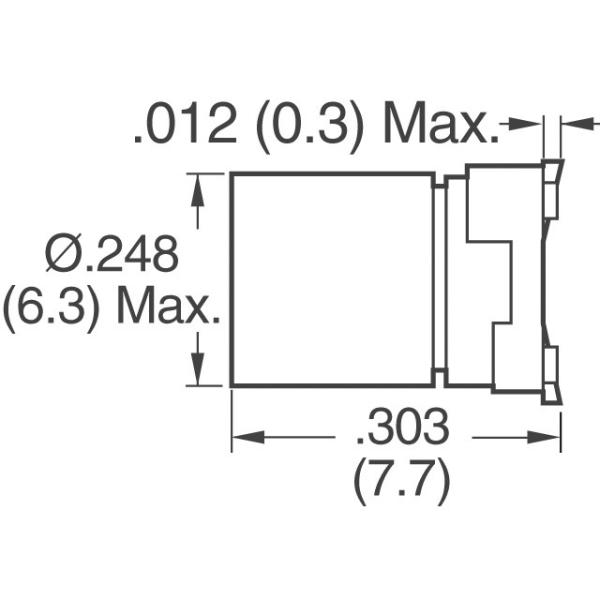 EEE-FK1E101XP SMD Ferrite Bead surface mount aluminum electrolytic cap.