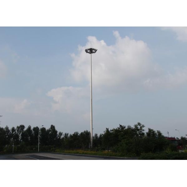 25 порошок multisided метрами покрыл высокий полюс рангоута с 6*1000 ваттом HPS