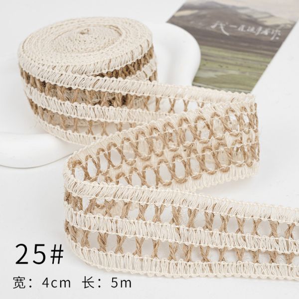 Рождественская коричневая ленточка из лопатки 5 мм-45 мм