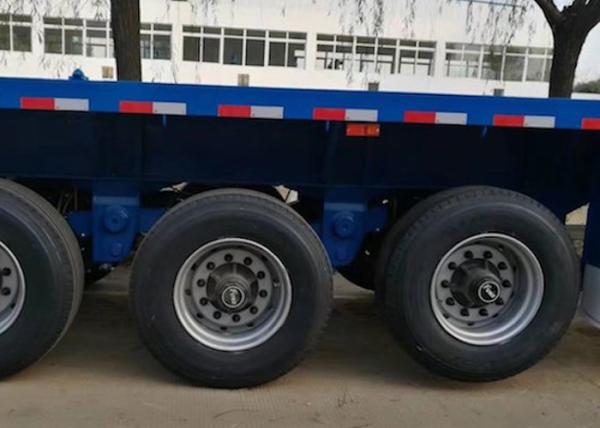 40T Capacidade 3 eixos 40ft Super Single Pneus Leve Peso Semi-Flatbed Container Truck Tailer
