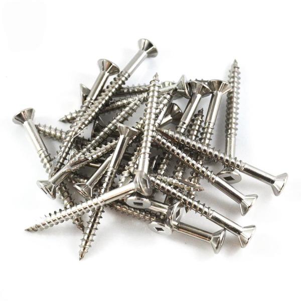 50mm Robertson Stainless Square Drive Deck Screws Hardwood SQ2 Type 17 316 SS