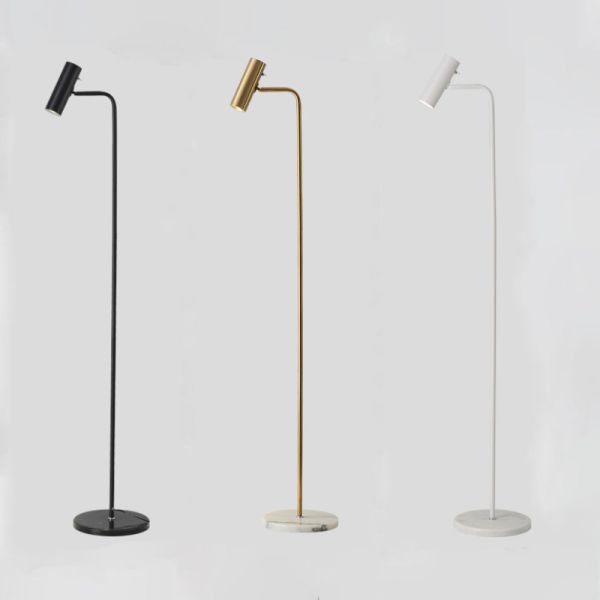 Modern Minimalist Floor Lamp Gold/Black/White Foyer Bedroom Office Metal Lighting Fixture(WH-MFL-11)