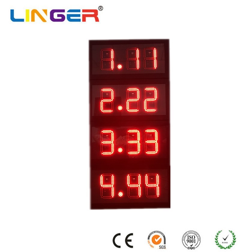 PCB Electronic Gas Price Sign Humidity Resistance Conformal Coated LED Gas Price