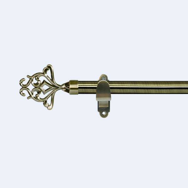 22/25mm diameter curtain rod accessories aluminum pattern curtain decoration finials for window decoration