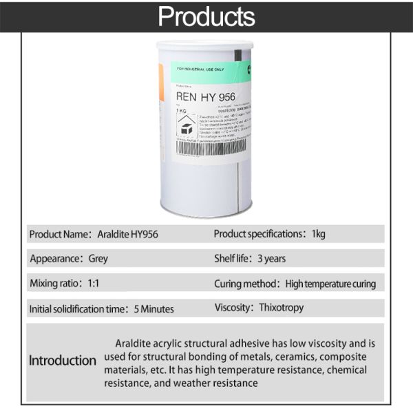 Araldite  HY956 25Kg Chemical Resistance Usage High Temperature Weather Resistance Adhesive Adhesive Gray for Sale