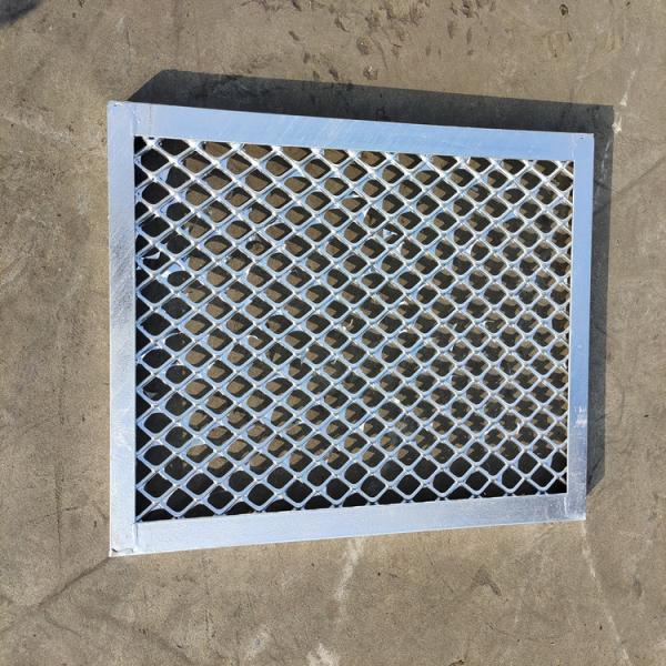 Grilles en barres d'aluminium anodisées pour revêtements de sol industriels