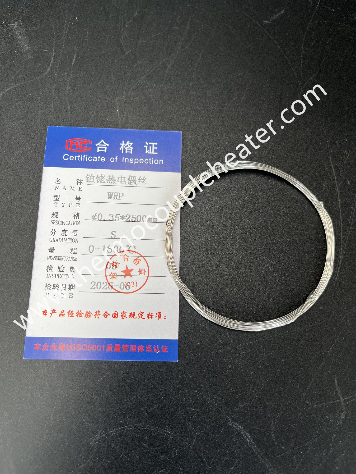 High quality platinum bare thermocouple wire type S, R with noble metal