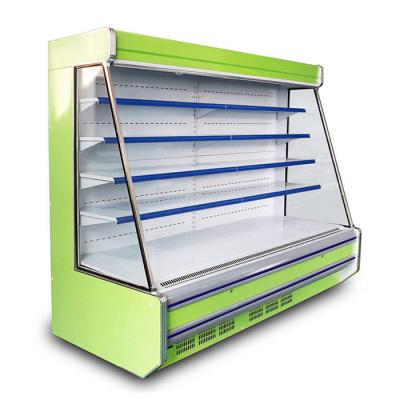 Refrigerador aberto comercial da exposição do CE 1850W para o vegetal