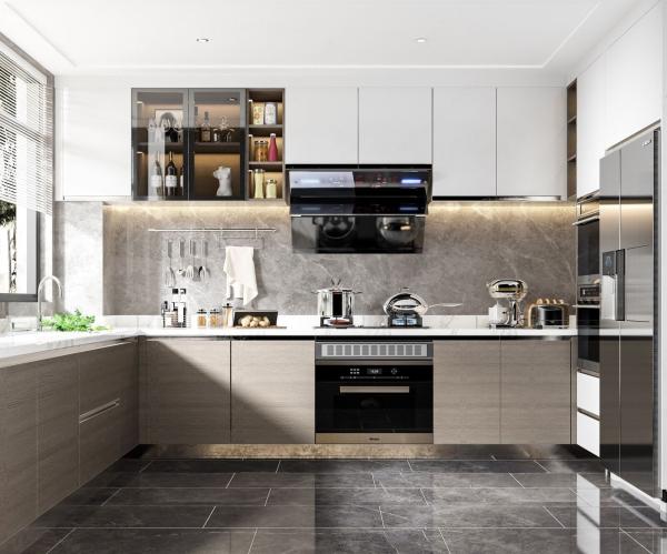 High Glossy Lacquer Finished Small Modular Kitchen Designs Kitchen Cabinet