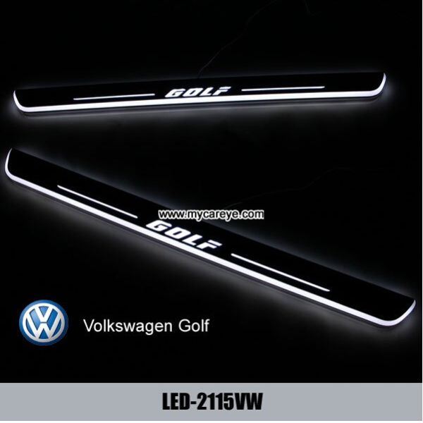 Volkswagen VW Golf Water proof Welcome pedal auto light sill door pedal