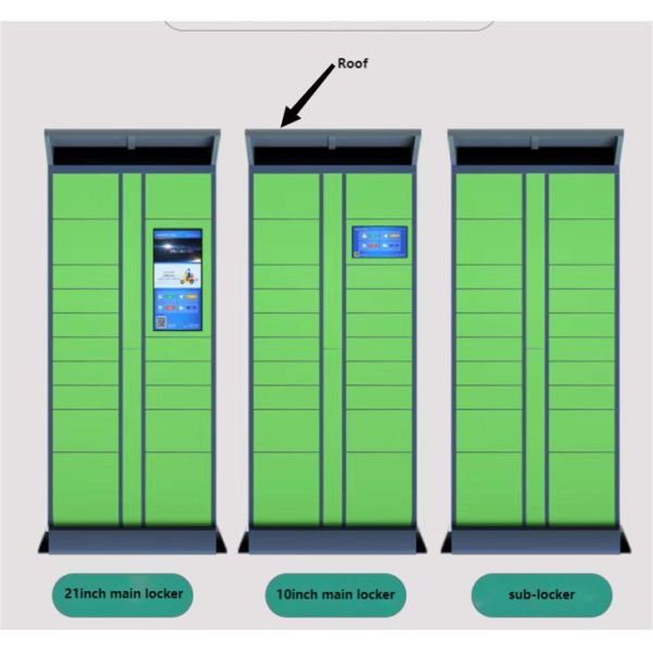 H1980mm Outdoor Smart Electric Locker With 10inch Screen And Different Size Door