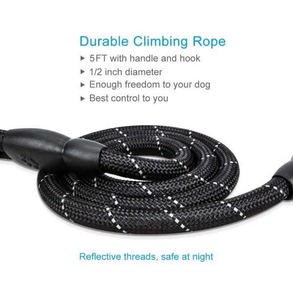 поводка проводки собаки нейлона 5ФТ потоки ручки сильного удобные проложенные сильно отражательные