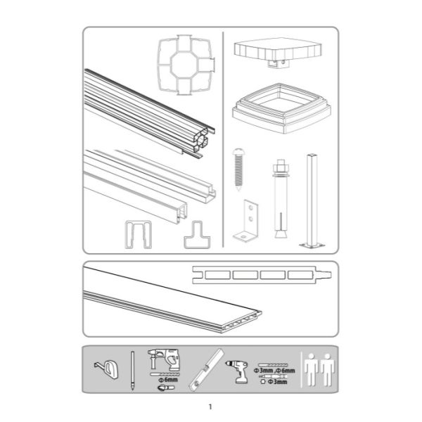 Recyclable Coextrusion WPC Fence Easy Installation Stain Resistant