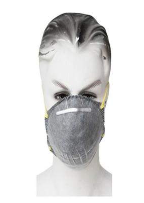 Convience Non Woven 3 Ply Disposable Mask , Active Carbon Face Mask Respirator Elastic Head Straps