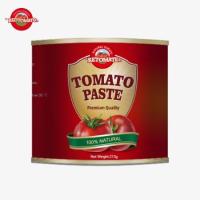 OEM 210g de pâte de tomate en conserve au prix d'usine adhère aux normes ISO HACCP et alimentaires reconnues par la FDA