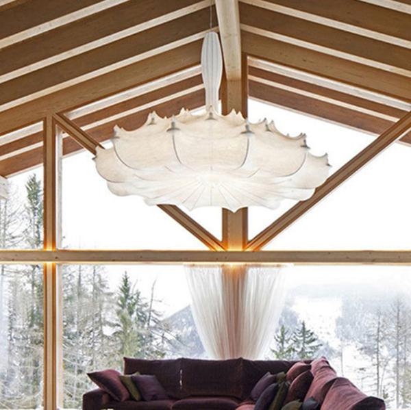 Silk chandelier atmosphere courtyard exhibition hall living room Zeppelin Chandelier（WH-MI-204)