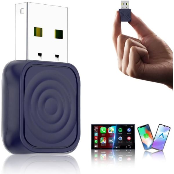 5.8GHz WiFi Frequency Bluetooth Version 5.4 Android Auto Carplay Mini Ultra1 Smart 1 Portable Smart 2 in 1 Car USB Module