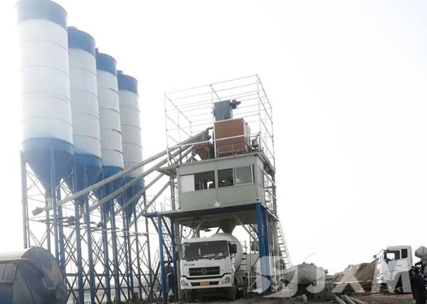 120M3 Portable Concrete Mixing Plant With Installation Service 1 Year Warranty