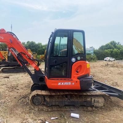 Japan Used Kubota Excavators KX155 Rubber Tracked Diggers 48.3kw