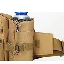 Tactical Waist Bag ornaments Fanny Pack, Utility Belt With Water Bottle Holder, Suitable For Hiking Mountaineeri