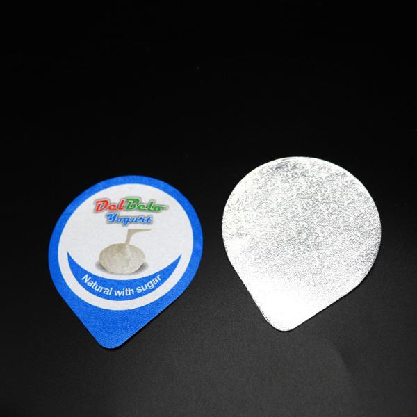 Oripack ODM Blue Yogurt Foil Lids Precut Heat Seal Lids Environmental Protective