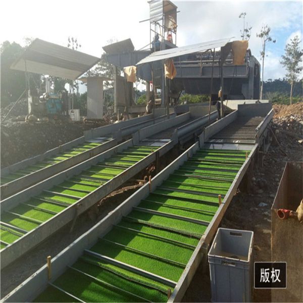 Gold Mining Sluice Box with 2kw Working Power 20mm Material Grain Size and 20 m3/h Capacity for Alluvial Gold Mining