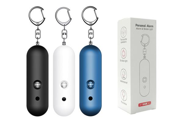 Safe Sound Personal Alarm Siren Keychain With Led Flashlights For Women Girls Kids Elderly