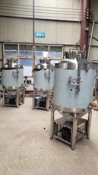 80mm Polyurethane Insulation 300L SUS 304 Conical Fermentor for Beer Fermentation