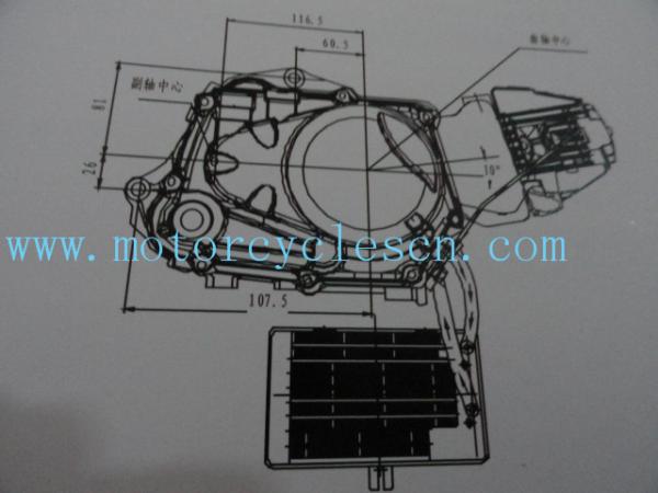 1P60FMJ W150-4V Twin cylinder 4stroke ail cool Horizontal MOTORCYCLE Engines