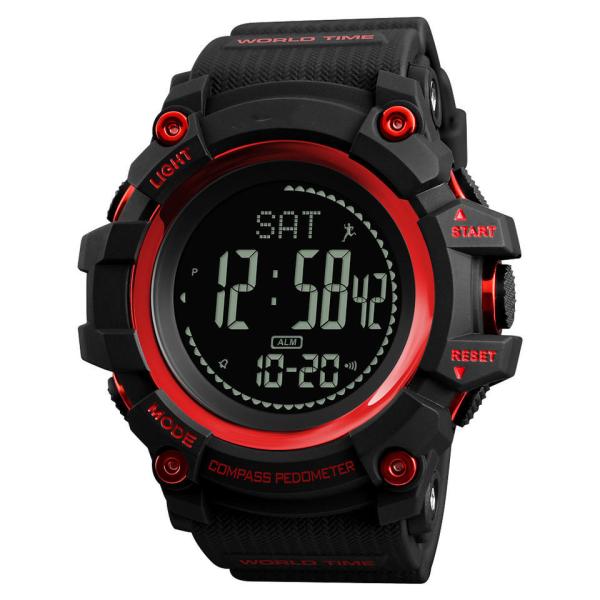Mens Watch With Compass 1356 Hot Selling Fashion Waterproof Outdoor Mens 3D Pedometer Watch