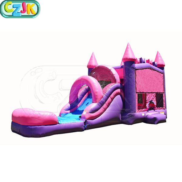 Girls Pink Bounce House Wet Or Dry Combo High Durability 3 Years Warrenty